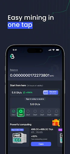 Tapmining: Miner Tool डाउनलोड करें – आसान क्लाउड माइनिंग ऐप - Screenshot 7
