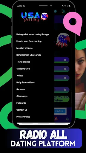 USA Dating ऐप डाउनलोड करें – अमेरिका और पेरिस में नए दोस्त बनाएं - Screenshot 8