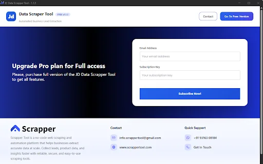 JD Data Scrapper Tool डाउनलोड करें – JustDial डेटा एक्सट्रैक्टर - Screenshot 2