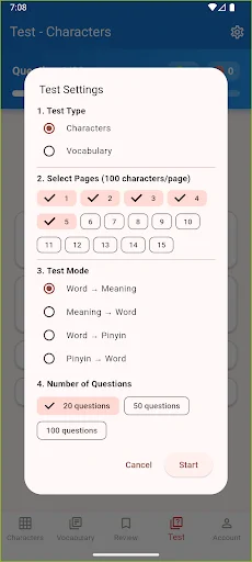 GoHanzi Chinese Vocabulary HSK डाउनलोड करें – चीनी सीखें - Screenshot 8