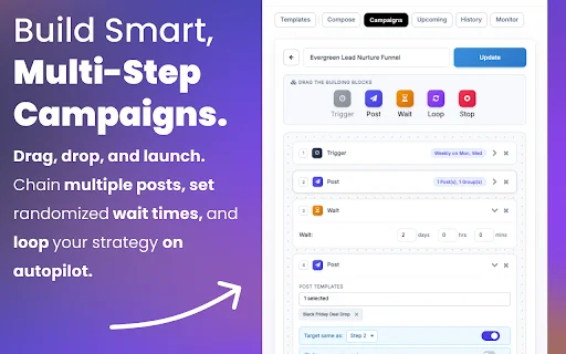 Facebook Groups Auto Poster और Scheduler डाउनलोड करें – LeadRadar - Screenshot 3