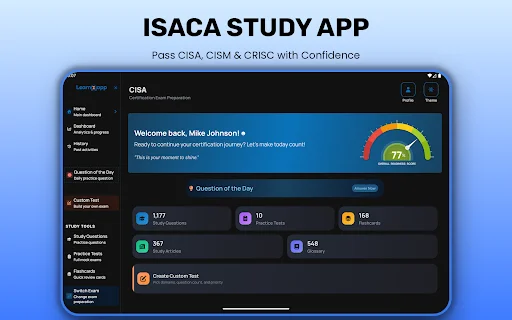 CISA CISM CRISC परीक्षा तैयारी ऐप डाउनलोड करें – 2100+ अभ्यास प्रश्न - Screenshot 9