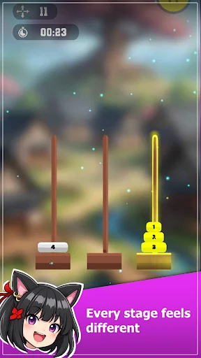 Hanoi Trial: Puzzle Decor डाउनलोड करें – मज़ेदार पहेली और होम डेकोर - Screenshot 4