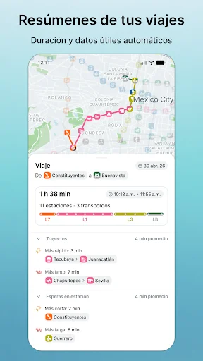 Metro CDMX – Viajes y Reportes डाउनलोड करें – मेक्सिको सिटी मेट्रो गाइड - Screenshot 4