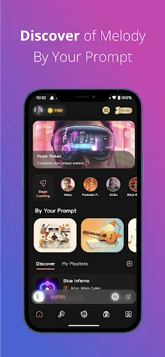 Melody AI Music & Song Maker डाउनलोड करें – AI से गाना बनाएं - Screenshot 1
