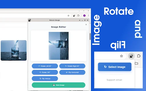 Rotate Image डाउनलोड करें – ब्राउज़र में फोटो रोटेट और फ्लिप करें - Screenshot 1