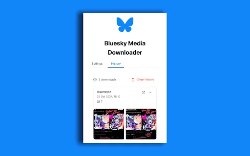 Bluesky Media Downloader डाउनलोड करें – Bluesky से फोटो और वीडियो सेव करें - Screenshot 3