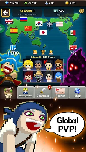 Videogame Guardians डाउनलोड करें – बेस्ट रेट्रो आइडल RPG गेम - Screenshot 3