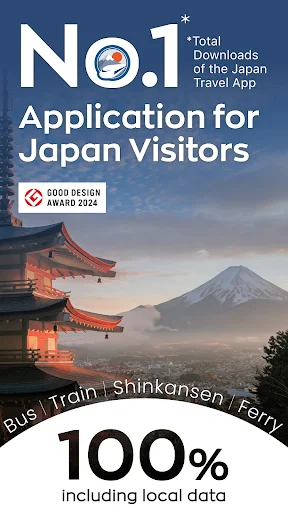 Japan Travel App डाउनलोड करें – जापान यात्रा और शिनकानसेन गाइड - Screenshot 1
