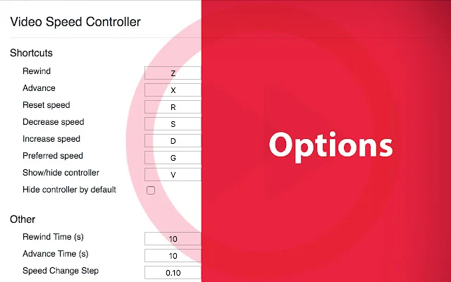 Video Speed Controller डाउनलोड करें – HTML5 वीडियो की गति नियंत्रित करें - Screenshot 2