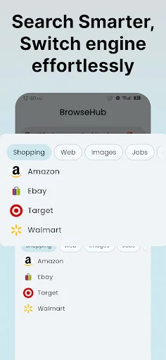 Browsehub: Private Browser डाउनलोड करें – 150+ सर्च इंजन, तेज़ और सुरक्षित - Screenshot 3