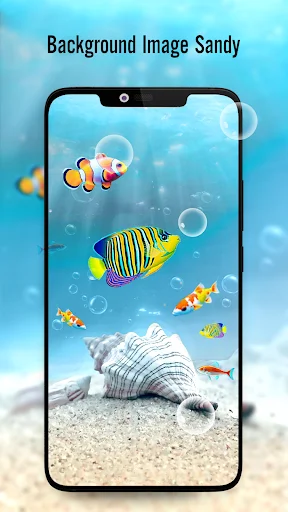 Fish On Screen 3D Wallpaper डाउनलोड करें – बेहतरीन लाइव वॉलपेपर - Screenshot 5