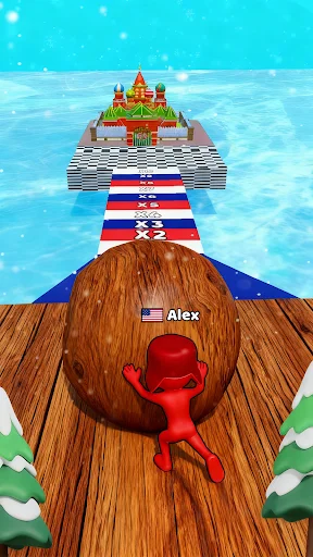 Snow Race 3D डाउनलोड करें – मजेदार स्नोबॉल रेसिंग गेम का आनंद लें - Screenshot 8
