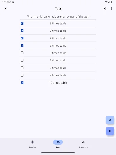 Times Tables ऐप डाउनलोड करें – गणित सीखें और गुणा अभ्यास करें - Screenshot 11