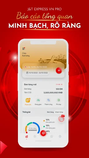 J&T Express VN Pro डाउनलोड करें – नई पीढ़ी की डिलीवरी ऐप - Screenshot 2