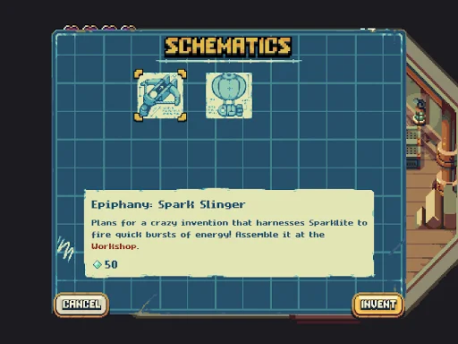 Sparklite डाउनलोड करें – एडवेंचर और एक्शन गेम का मज़ा लें - Screenshot 18