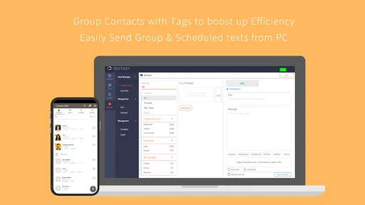 TexTory CRM डाउनलोड करें – कॉल, SMS और ग्राहक प्रबंधन ऐप - Screenshot 7