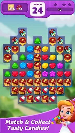 Lollipop: Sweet Taste Match 3 डाउनलोड करें – बेहतरीन पहेली गेम - Screenshot 4