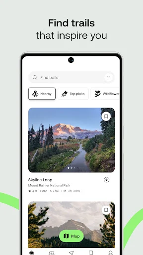 AllTrails डाउनलोड करें – हाइकिंग, साइकिलिंग और ट्रेल मैप्स - Screenshot 2