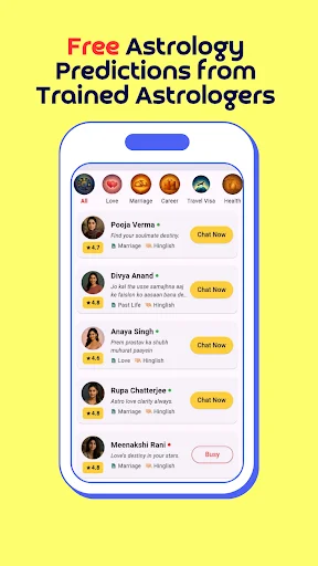 KundliChat डाउनलोड करें – हथेली और कुंडली पढ़ने के लिए सर्वश्रेष्ठ ऐप - Screenshot 2