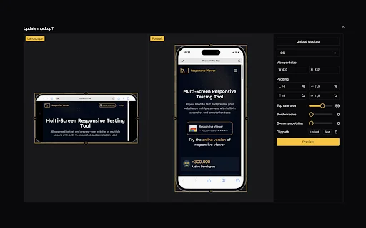 Responsive Viewer डाउनलोड करें – वेब डेवलपमेंट के लिए बेस्ट टूल - Screenshot 4
