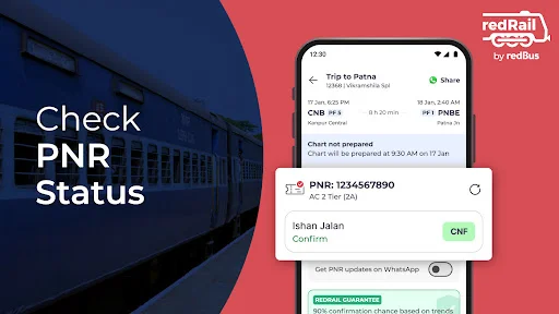 Train Ticket Booking App Download – IRCTC कंफर्म टिकट और लाइव स्टेटस - Screenshot 3