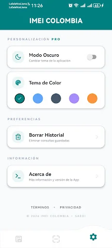 IMEI COLOMBIA डाउनलोड करें – कोलंबिया में IMEI स्टेटस चेक करें - Screenshot 18