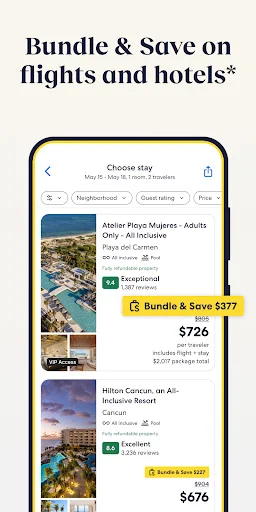 Expedia ऐप डाउनलोड करें – होटल, फ्लाइट और कार बुकिंग पर भारी छूट - Screenshot 2