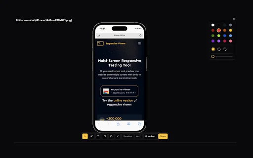 Responsive Viewer डाउनलोड करें – वेब डेवलपमेंट के लिए बेस्ट टूल - Screenshot 5